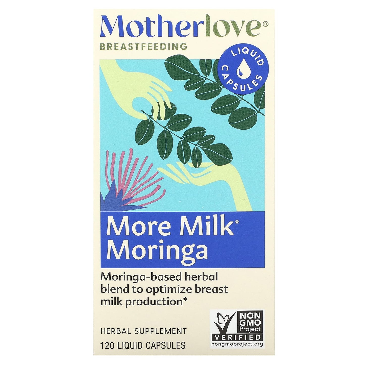 Motherlove-More Milk Moringa-120 Liquid Capsules