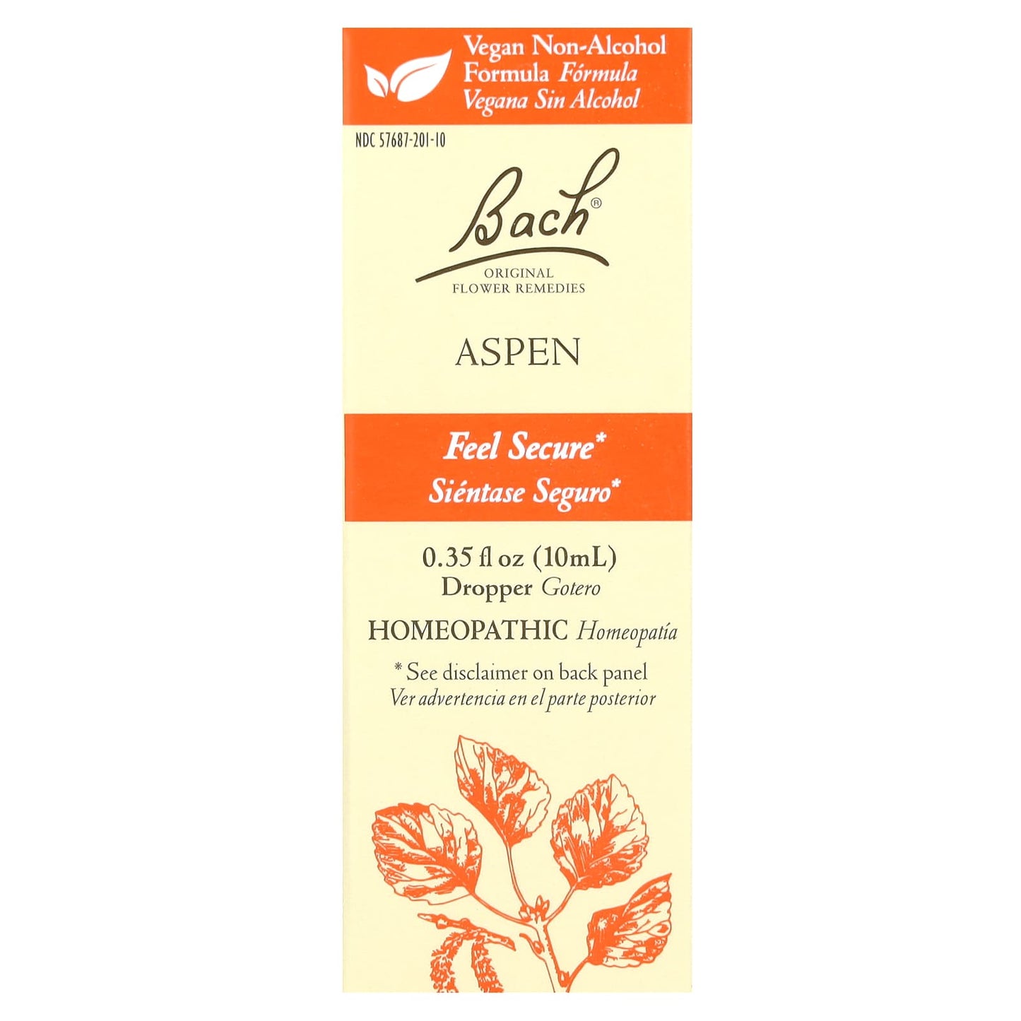 Bach-Original Flower Remedies-Aspen-0.35 fl oz (10 ml)