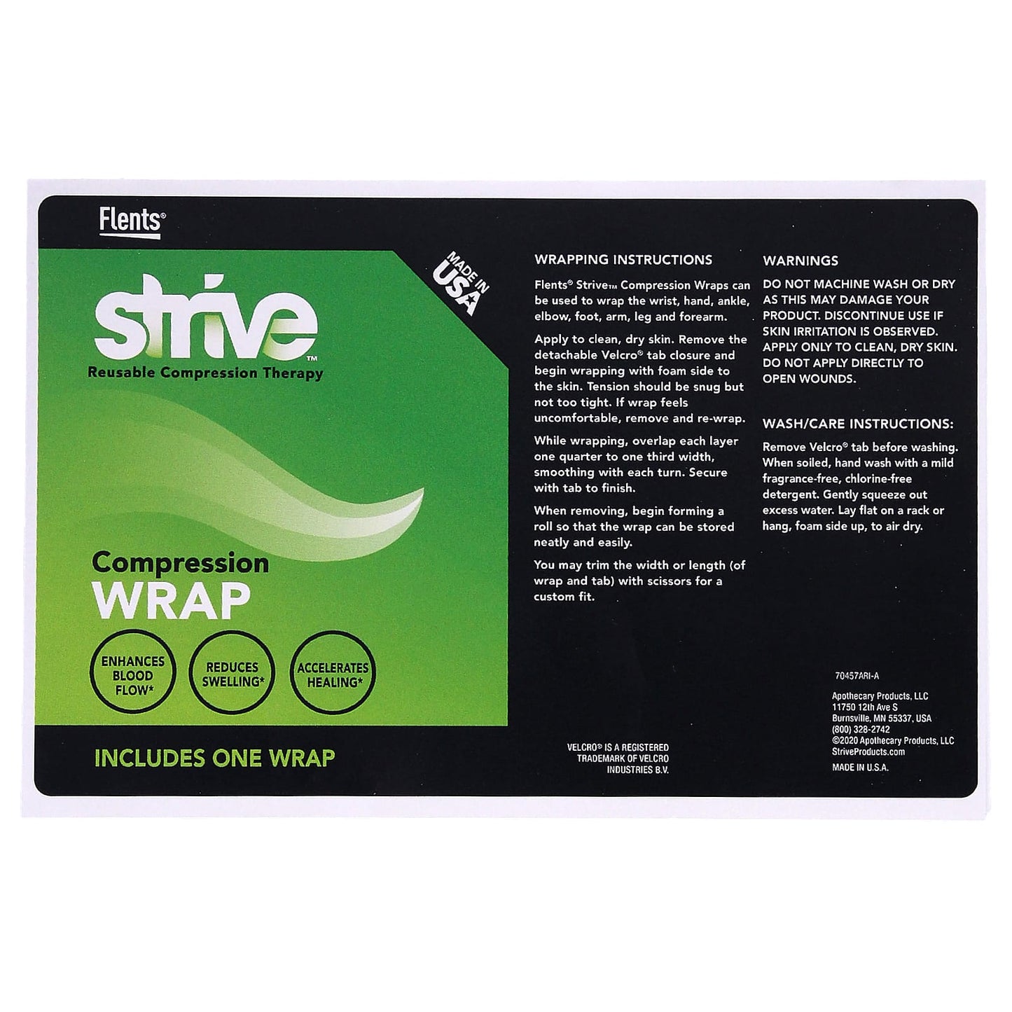 Strive-Compression Wrap-Black-1 Wrap