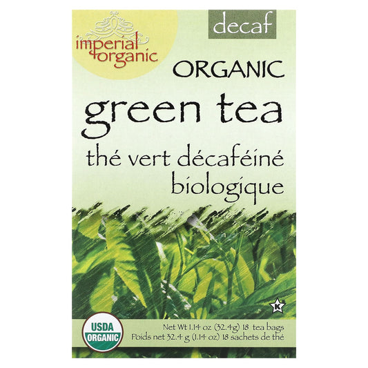 Uncle Lee's Tea-Imperial Organic-Green Tea-Decaf-18 Tea Bags-1.14 oz (32.4 g)