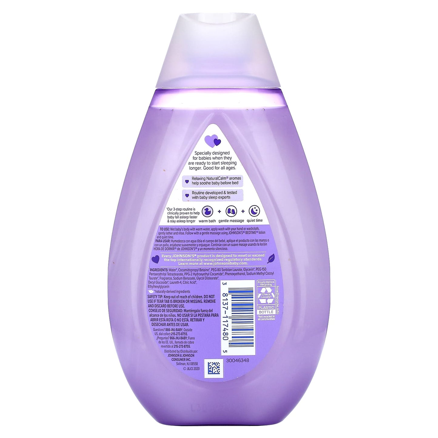 Johnson's Baby, Bedtime Moisture Wash, 13.6 fl oz (400 ml)