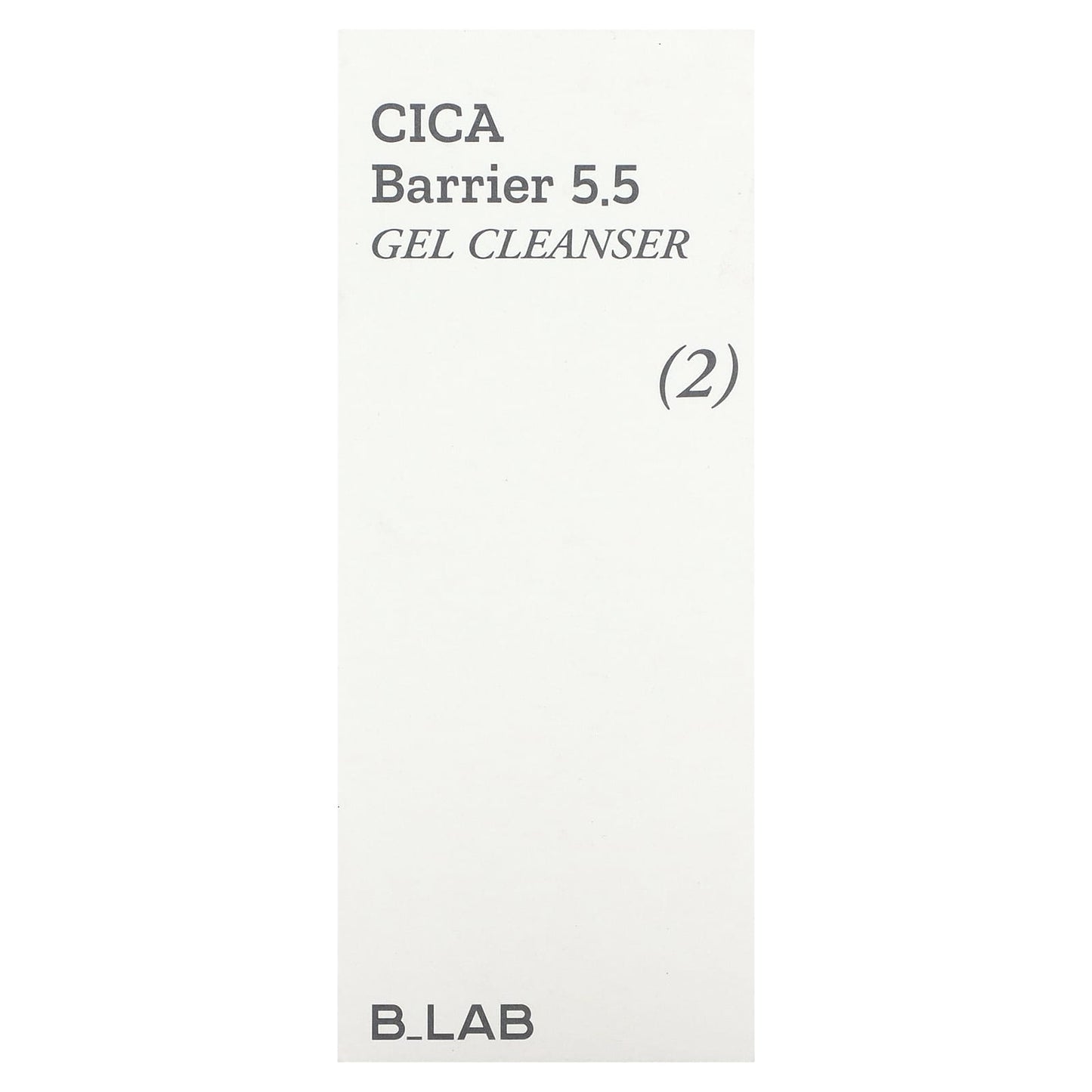 B_Lab, Cica Barrier 5.5, Gel Cleanser, 4.06 fl oz (120 ml)