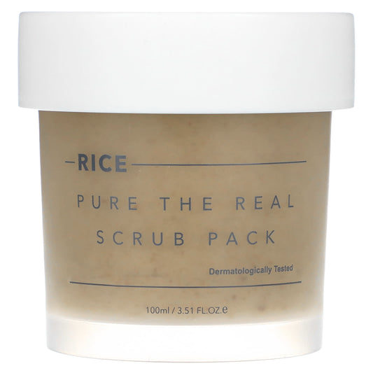 Thank You Farmer-Rice Pure The Real Scrub Pack -3.51 fl oz (100 ml)