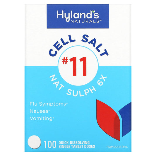 Hyland's Naturals-Cell Salt #11-Nat Sulph 6X-100 Quick-Dissolving Single Tablet