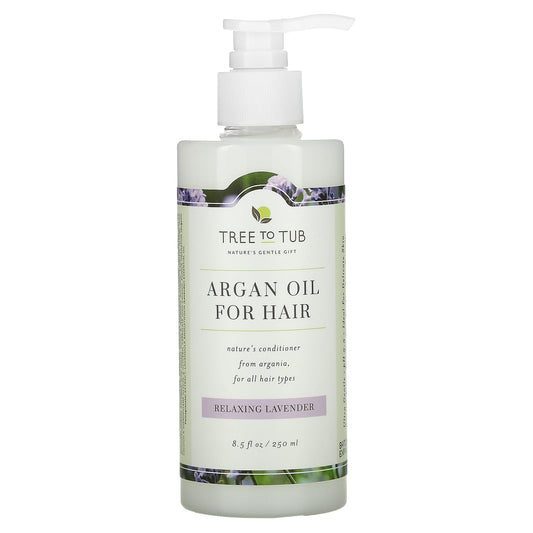 Tree To Tub-Argan Oil for Hair Conditioner-For All Hair Types-Relaxing Lavender-8.5 fl oz (250 ml)