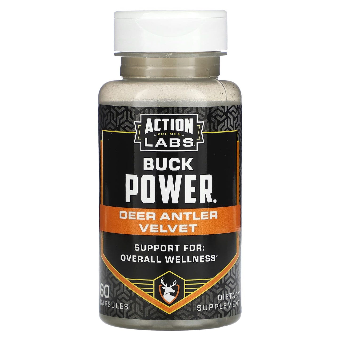 Action Labs, For Men, Buck Power, Deer Antler Velvet, 60 Capsules