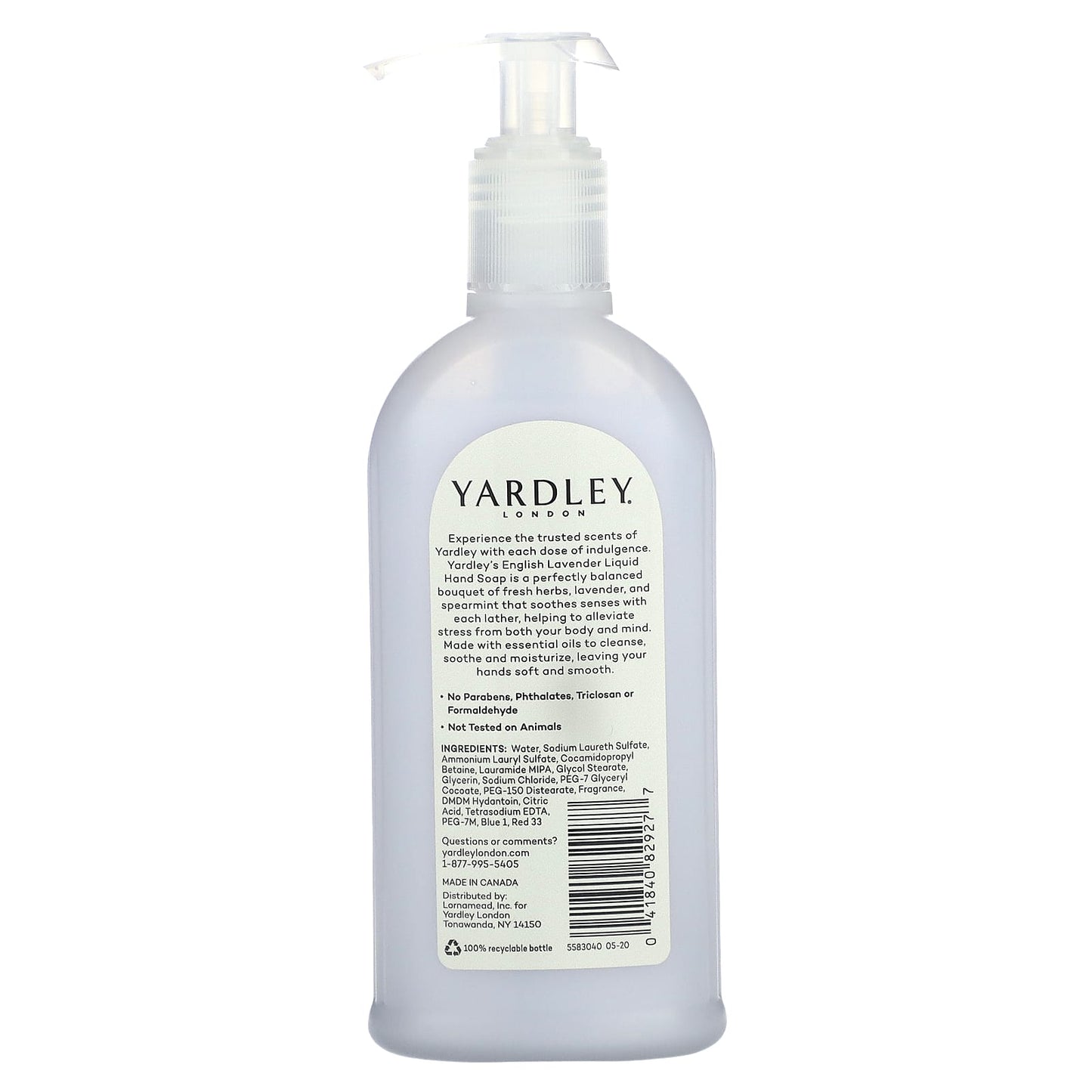 Yardley London, Luxurious Hand Soap, English Lavender, 8.4 fl oz (248 ml)