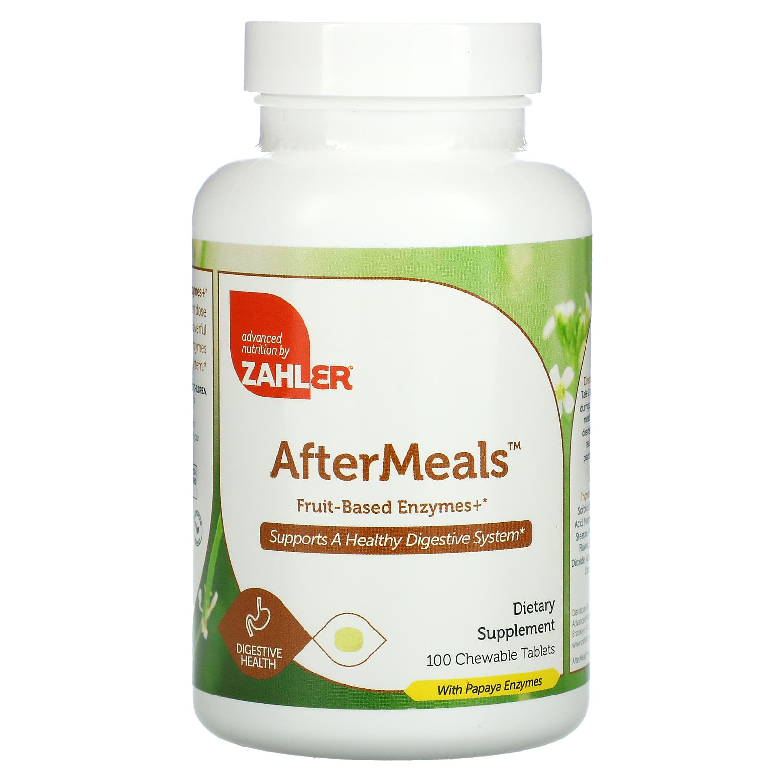 Zahler-AfterMeals-Fruit-Based Enzymes-100 Chewable Tablets