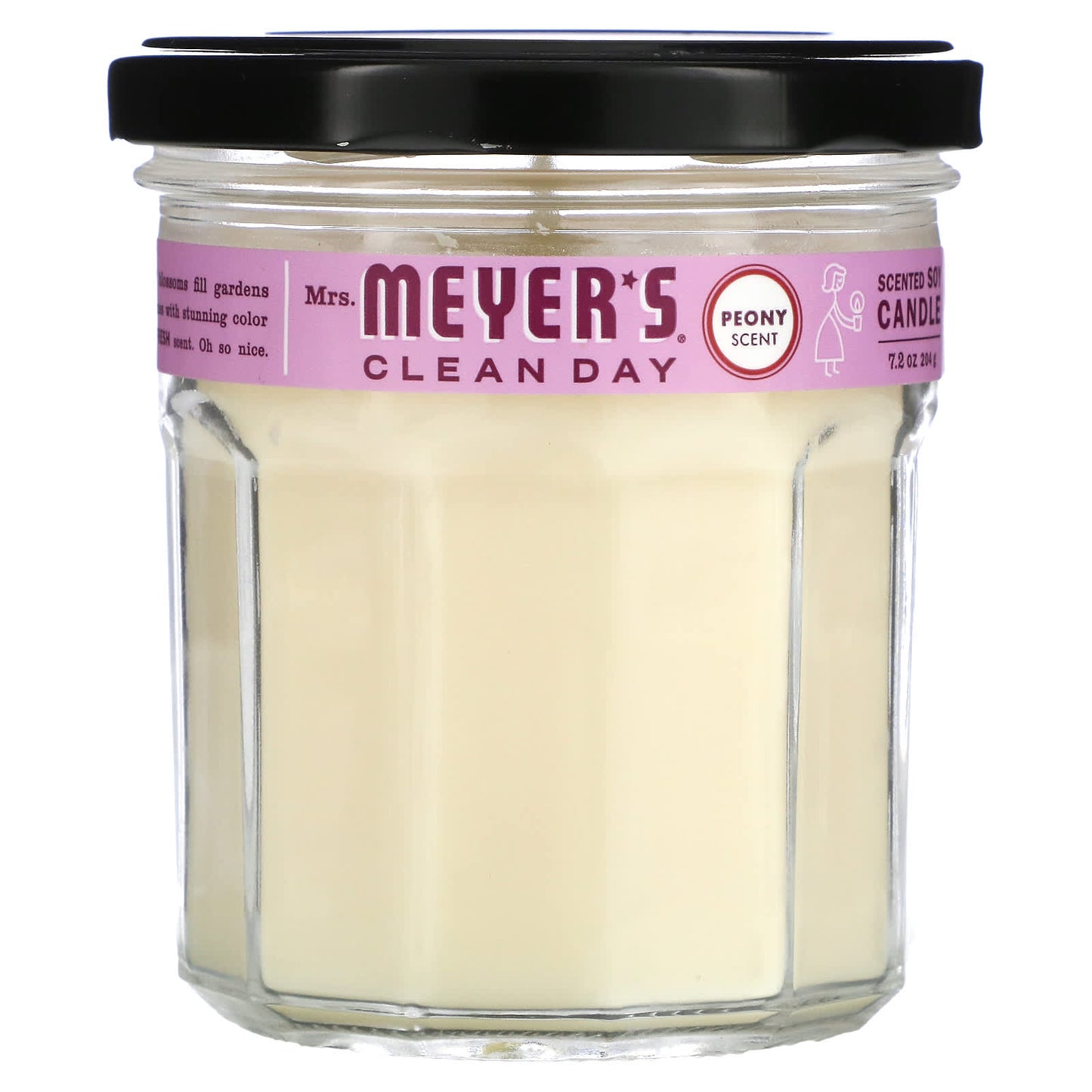 Mrs. Meyers Clean Day-Peony Candle-7.2 oz (204 g)