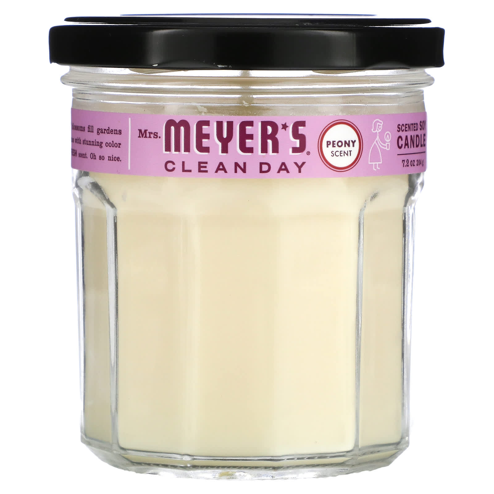 Mrs. Meyers Clean Day-Peony Candle-7.2 oz (204 g)