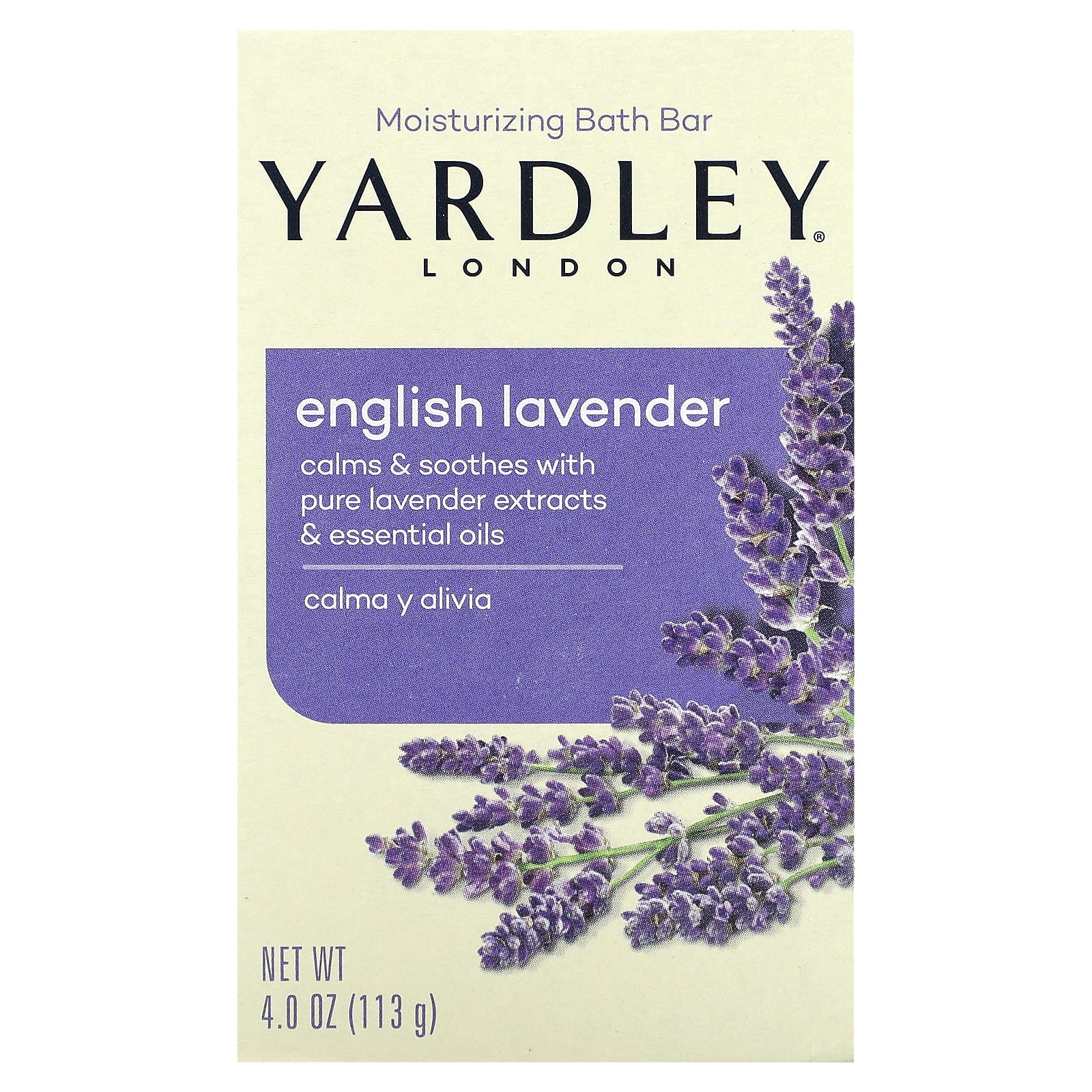 Yardley London-Moisturizing Bath Bar-English Lavender-4 oz (113 g)