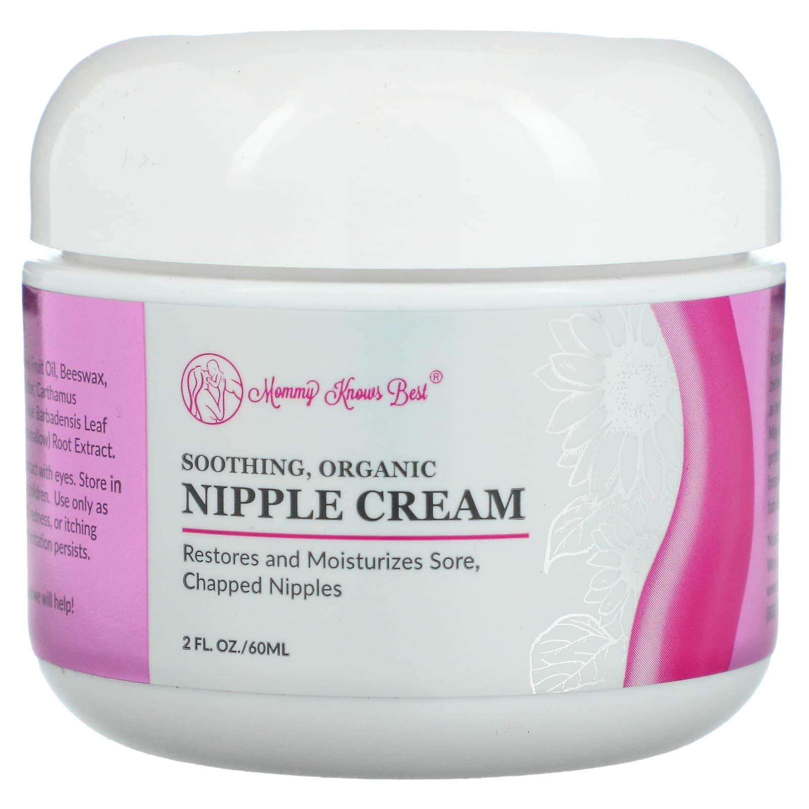 Mommy Knows Best-Soothing-Organic Nipple Cream-2 fl oz (60 ml)