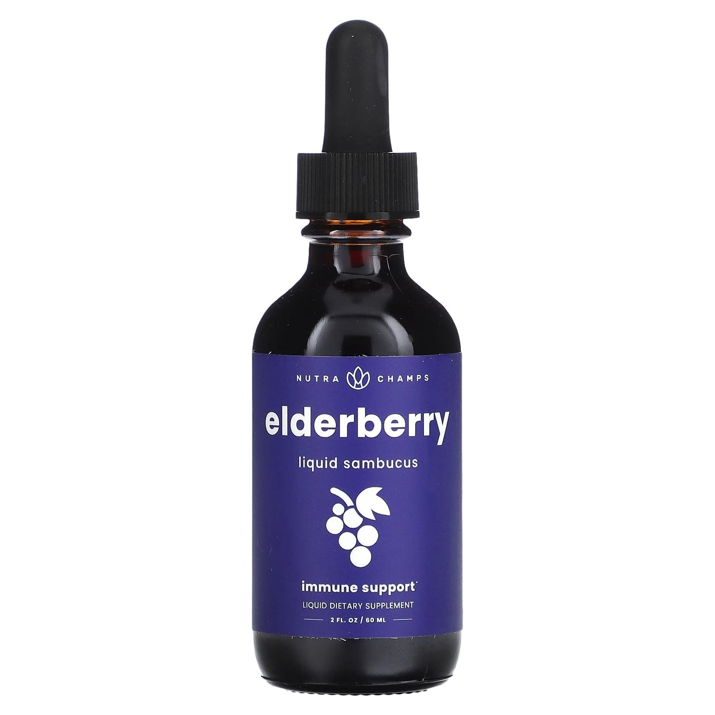 NutraChamps, Elderberry, Sambucus, 2 fl oz (60 ml)