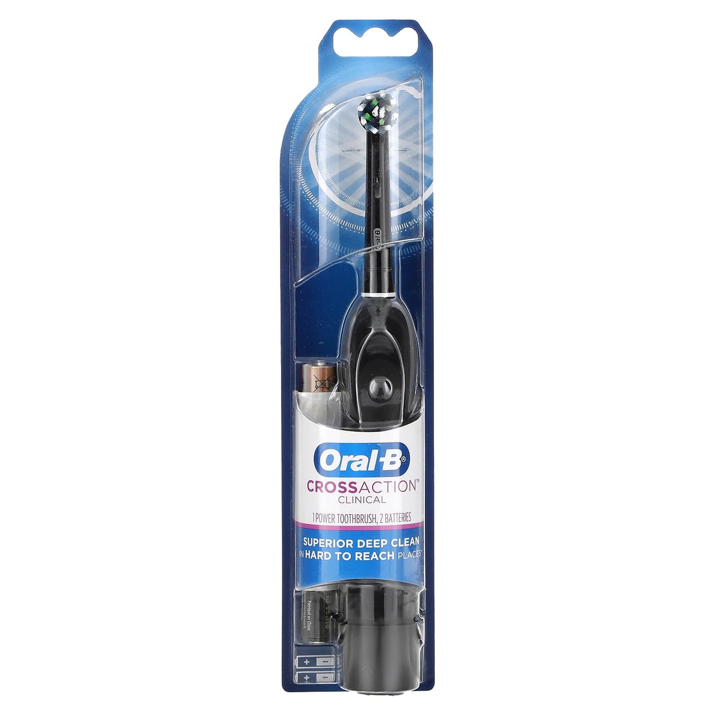 Oral-B-CrossAction Clinical Power Toothbrush-Black-1 Toothbrush