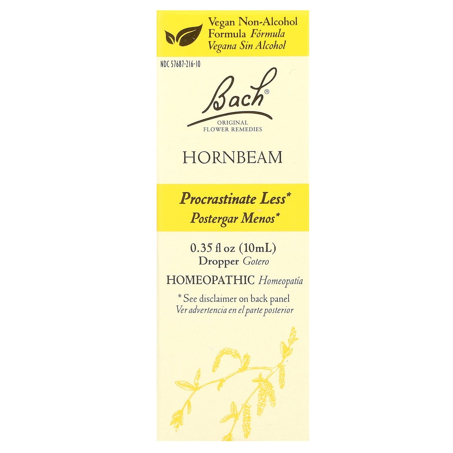 Bach-Original Flower Remedies-Hornbeam-0.35 fl oz (10 ml)