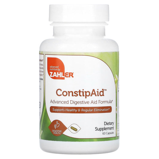 Zahler-ConstipAid-Digestive Aid-Supports Healthy & Regular Elimination-60 Capsules