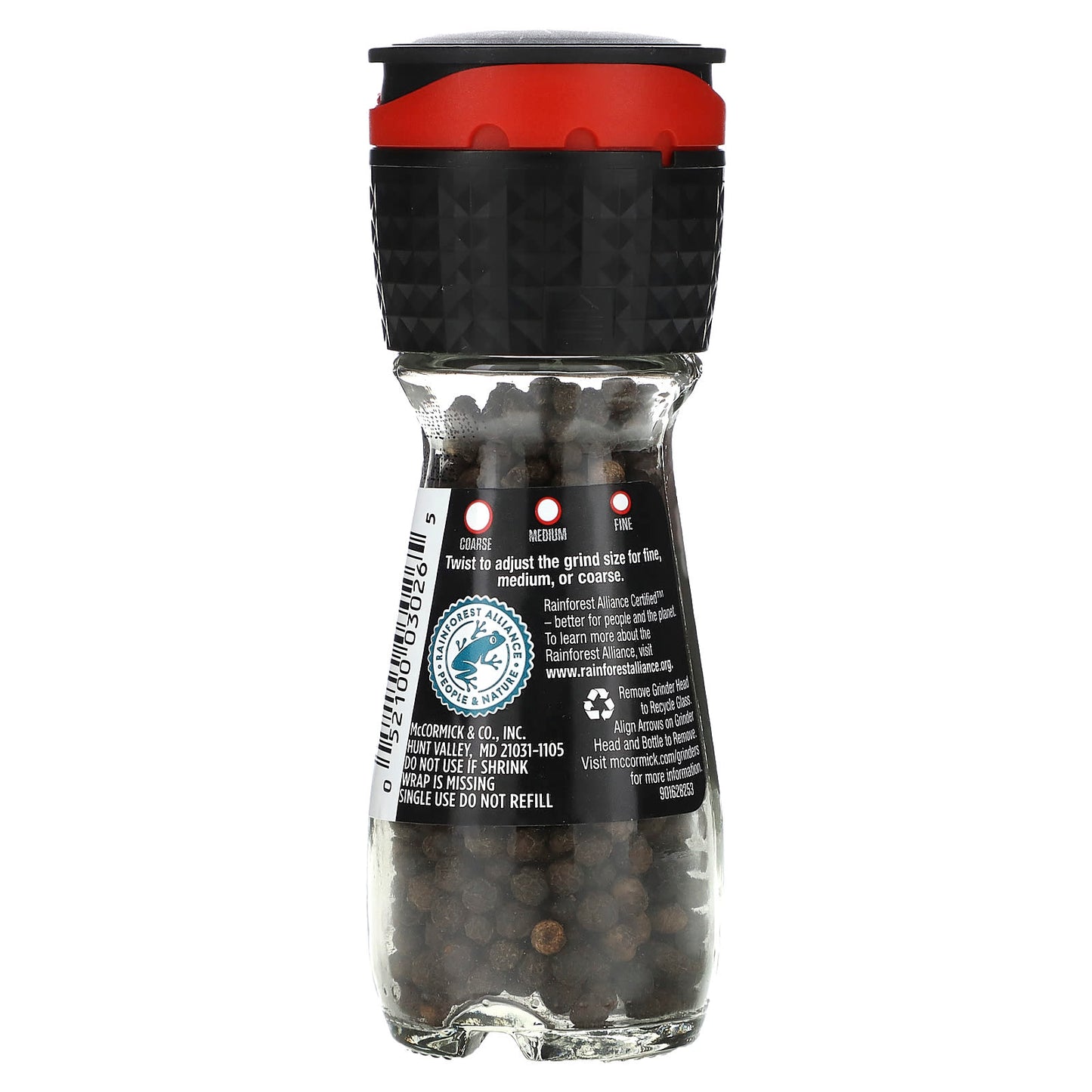 McCormick, Black Peppercorn Grinder, 1 oz (28 g)