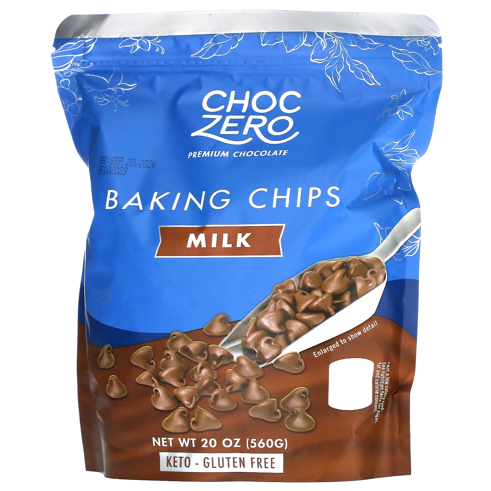 ChocZero-Baking Chips-Milk Chocolate-20 oz (560 g)