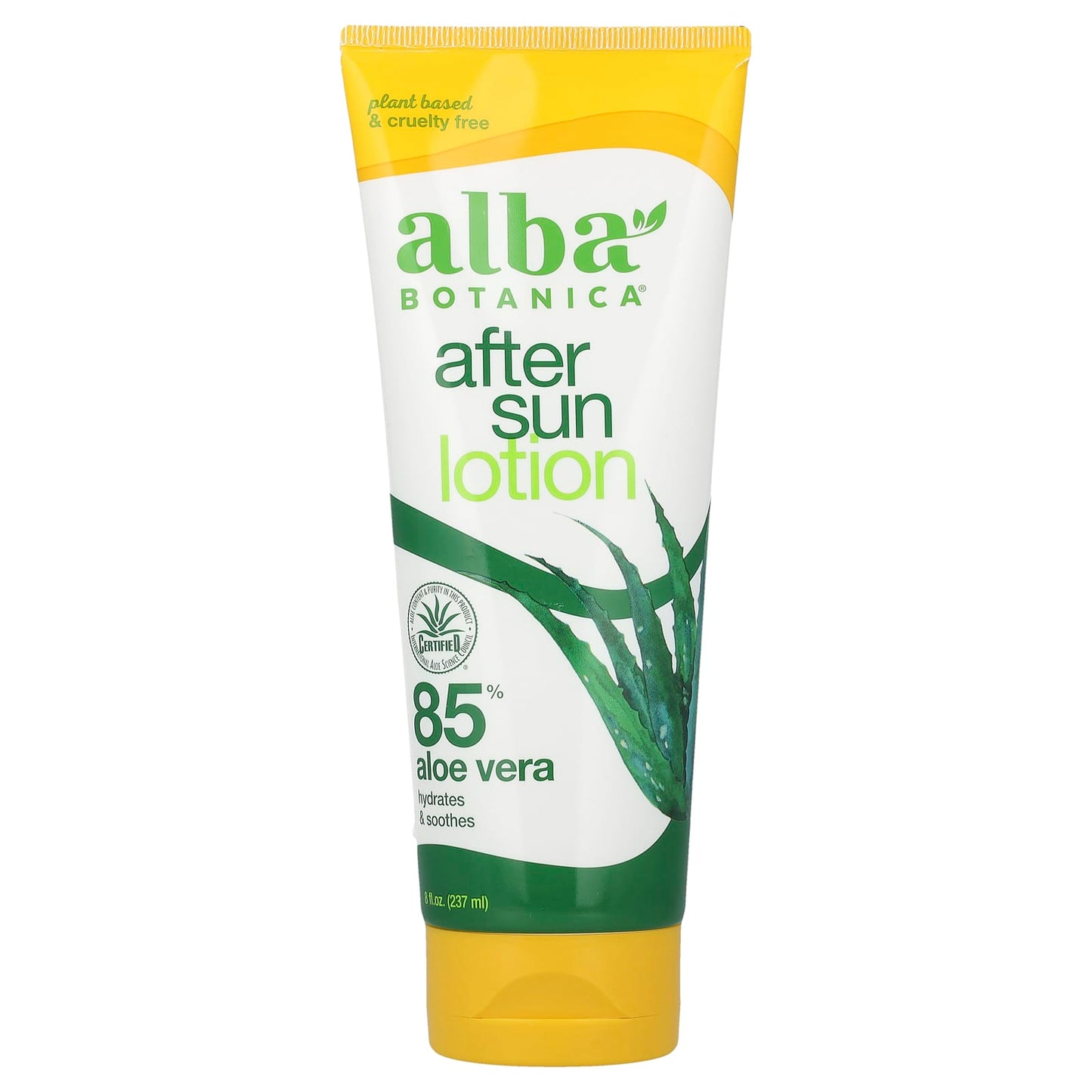 Alba Botanica-After Sun Lotion-85% Aloe Vera -8 fl oz (237 ml)