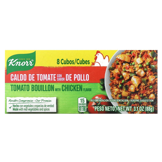 Knorr-Tomato Bouillon with Chicken Flavor-8 Cubes-3.1 oz (88 g)