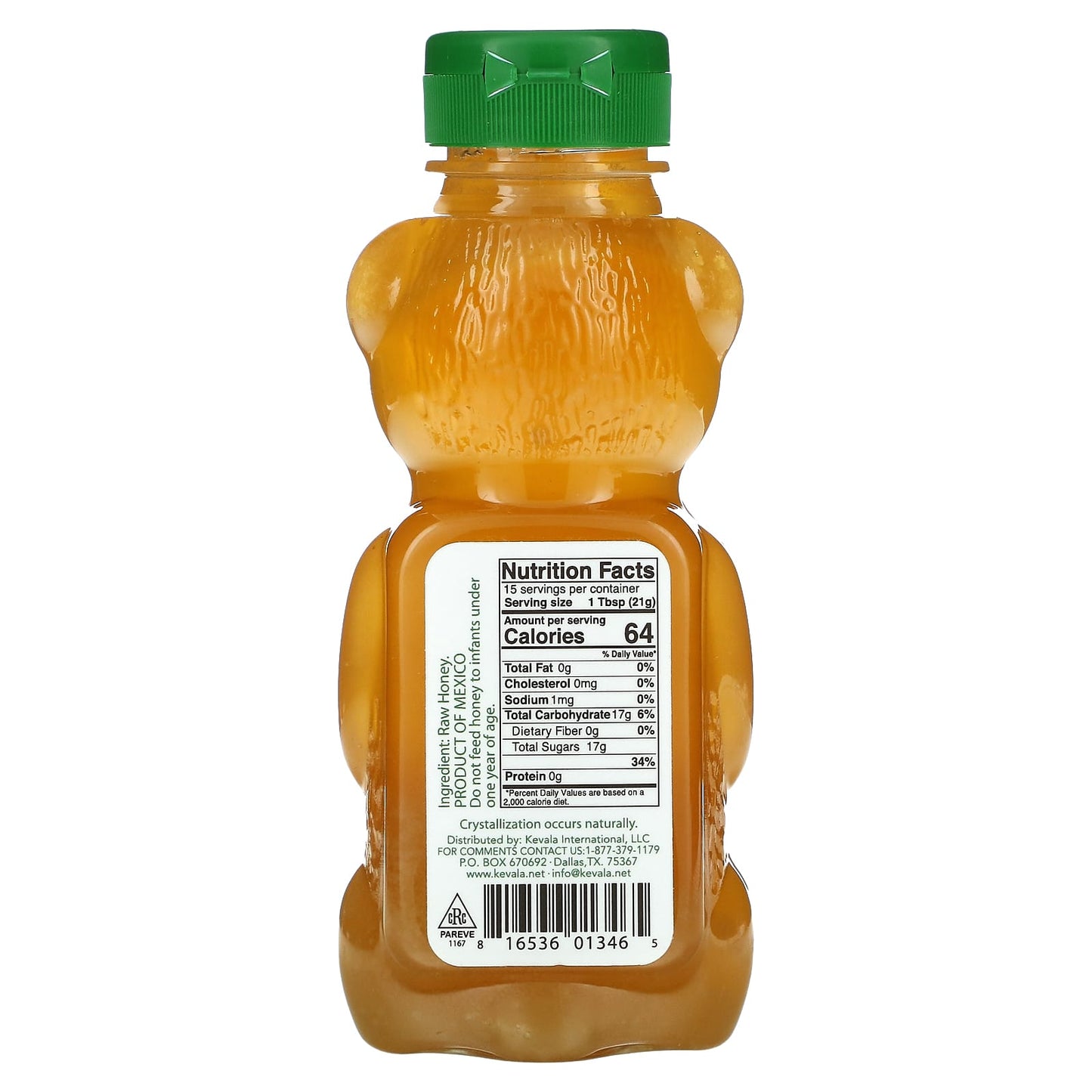 Kevala, Raw Unfiltered Honey, 11.5 oz (326 g)