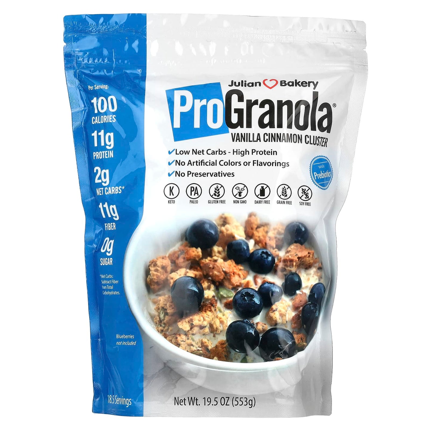 Julian Bakery-Pro Granola-Vanilla Cinnamon Cluster-19.5 oz (553 g)