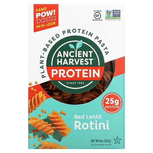 Ancient Harvest-Plant-Based Protein Pasta-Red Lentil Rotini-8 oz (227g)