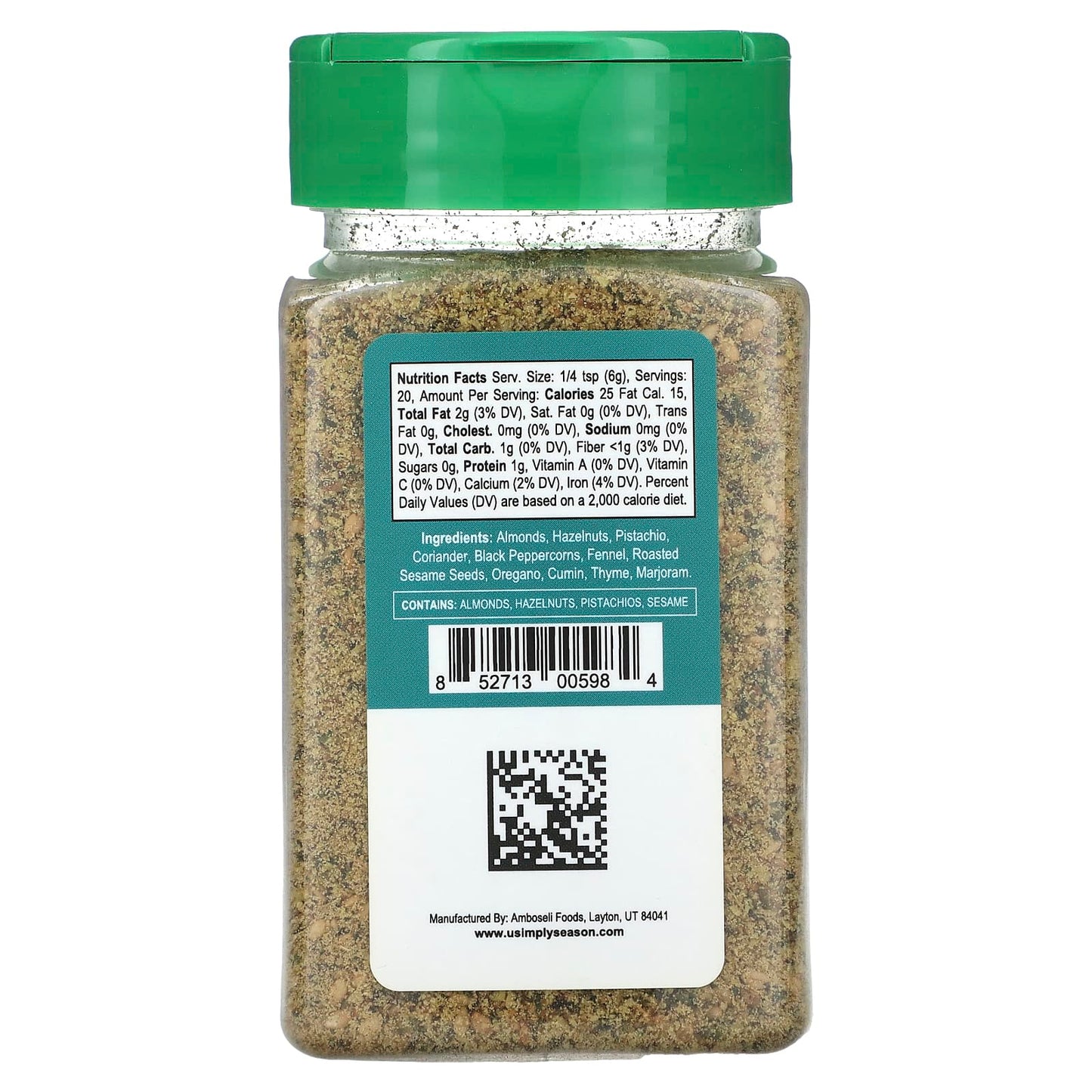 USimplySeason, Artisan Spice Blend, Dukkah, 4.8 oz (135 g)