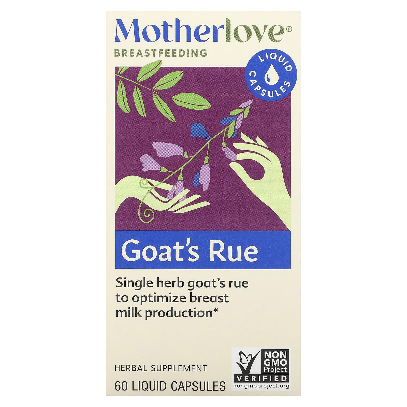 Motherlove-Breastfeeding-Goat's Rue-60 Liquid Capsules