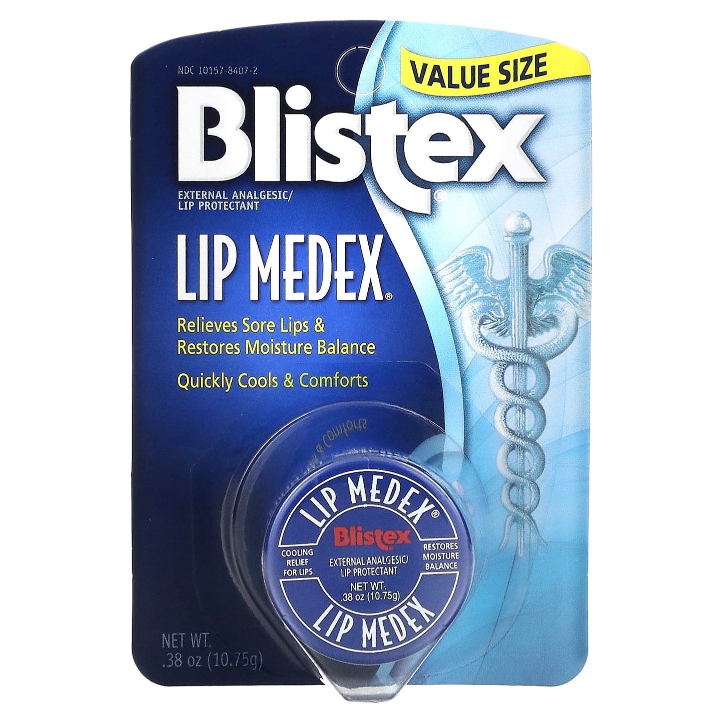 Blistex, Lip Medex, External Analgesic Lip Protectant, 0.38 oz (10.75 g)