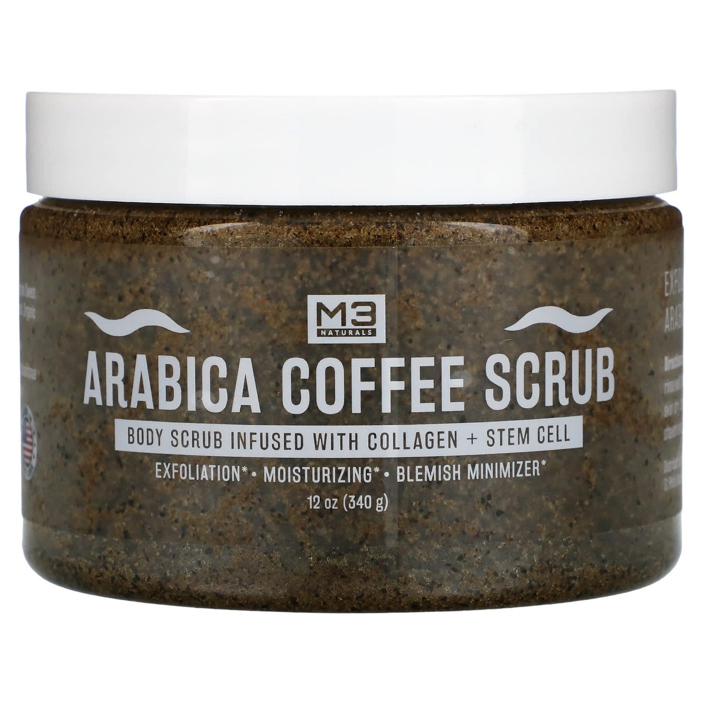 M3 Naturals-Arabica Coffee Scrub-12 oz (340 g)