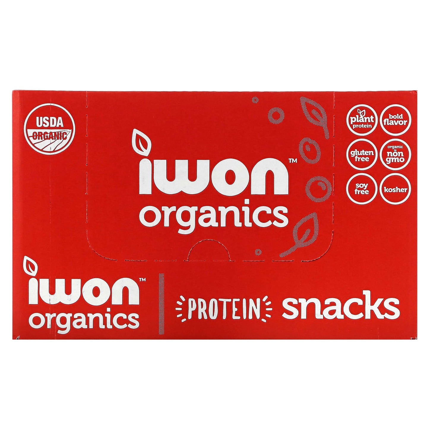 IWON Organics, Organics Protein Puffs, Cheddar Cheese, 8 Bags, 1.5 oz (42 g) Each