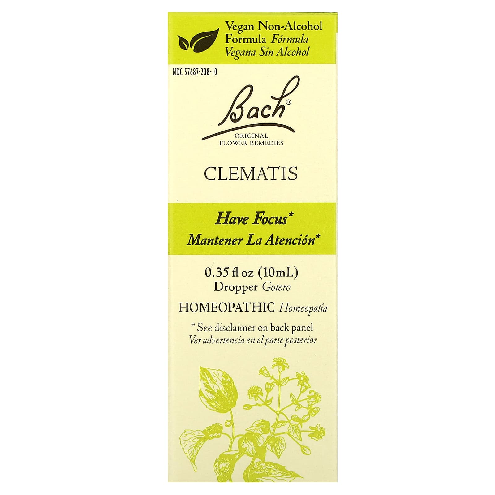 Bach-Original Flower Remedies-Clematis-0.35 fl oz (10 ml)