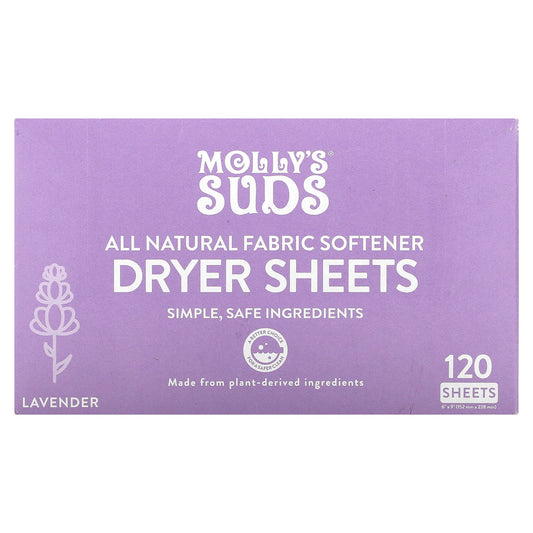 Molly's Suds-Dryer Sheets-Lavender-120 Sheets