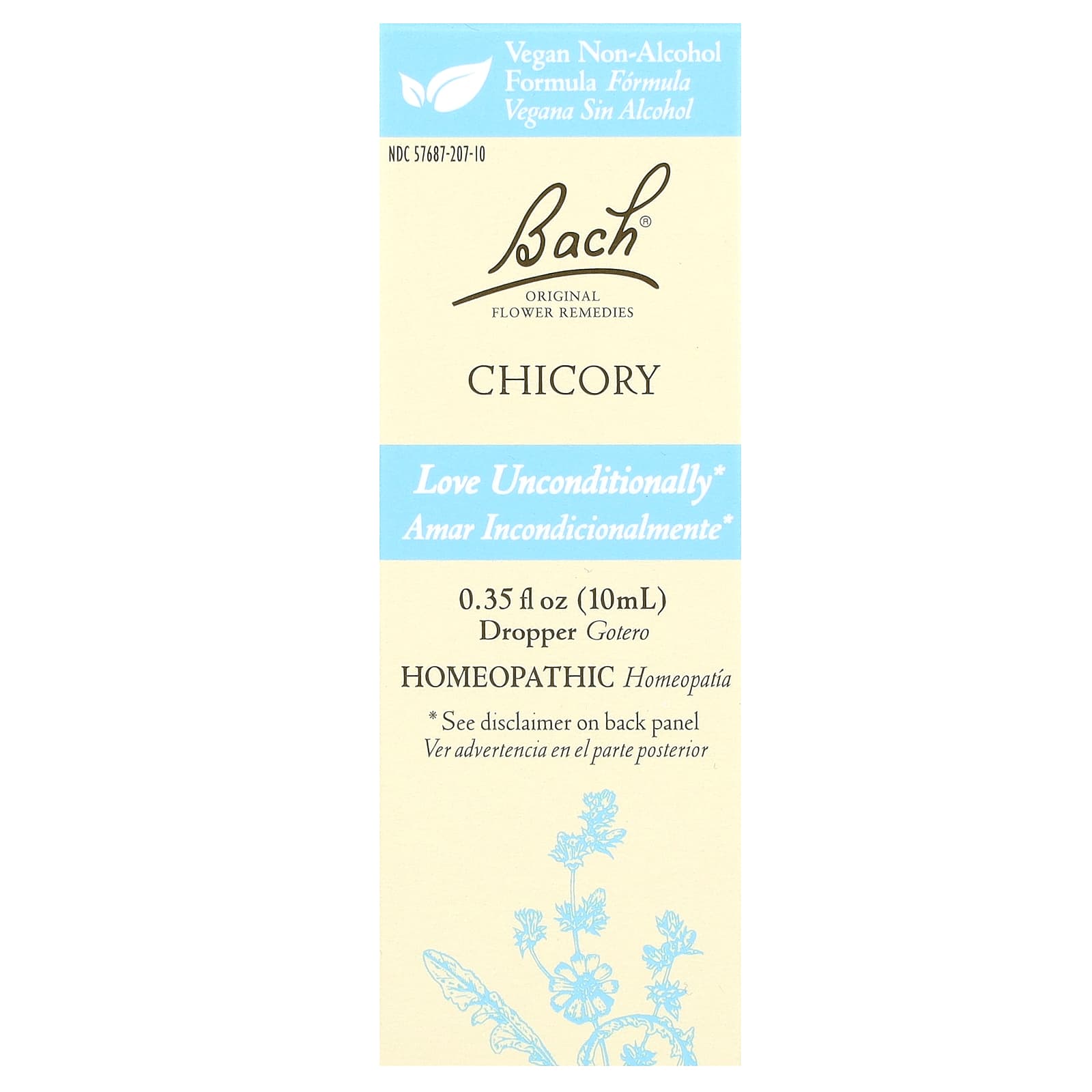 Bach-Original Flower Remedies-Chicory-0.35 fl oz (10 ml)