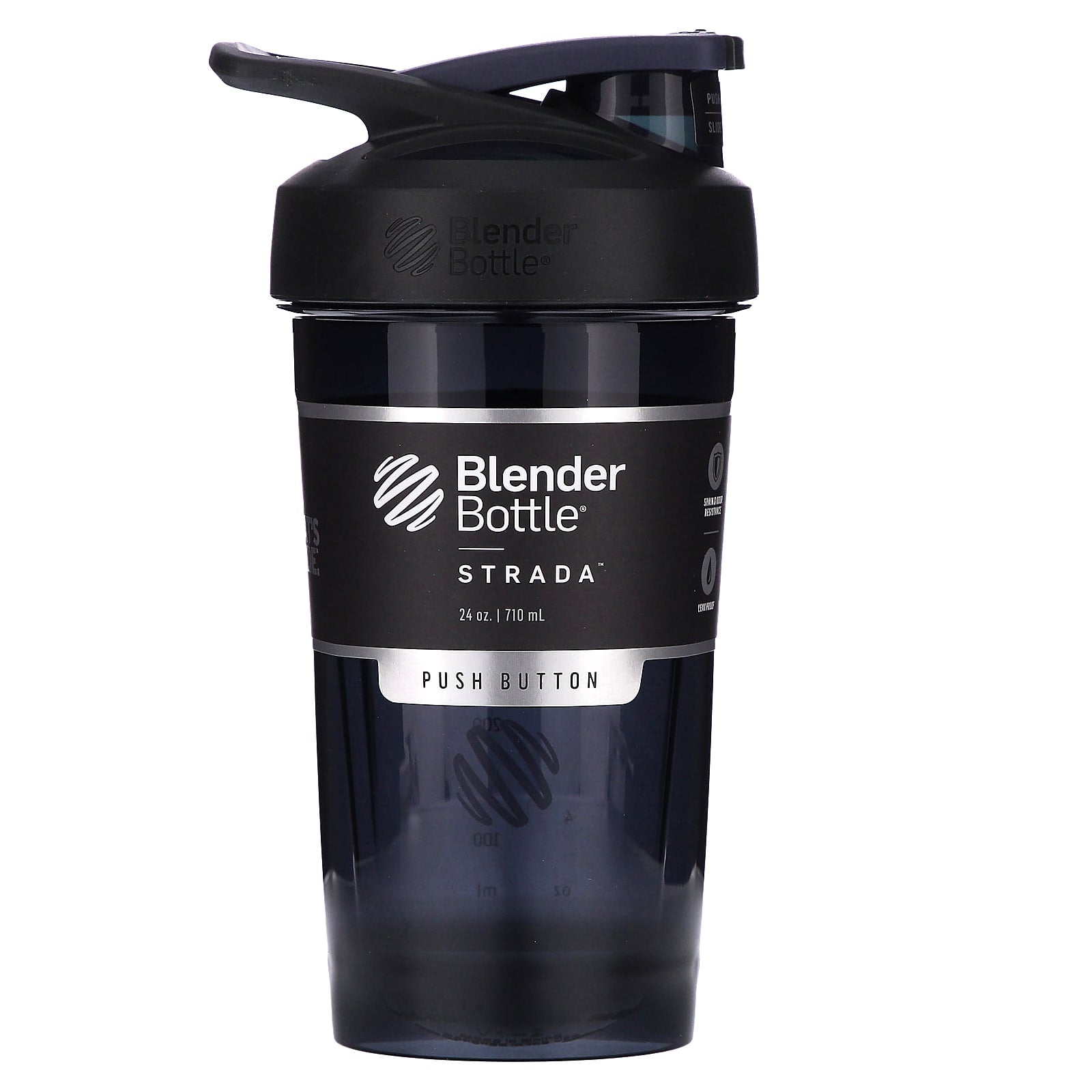 Blender Bottle-Strada-Tritan-FC Black-24 oz (710 ml)