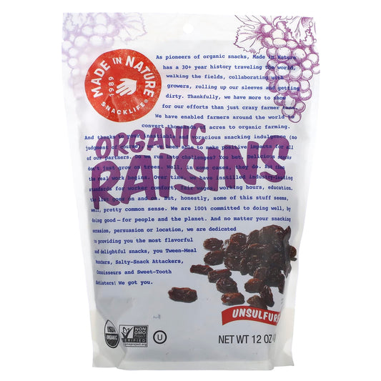 Made in Nature-Organic Raisins-12 oz (340 g)