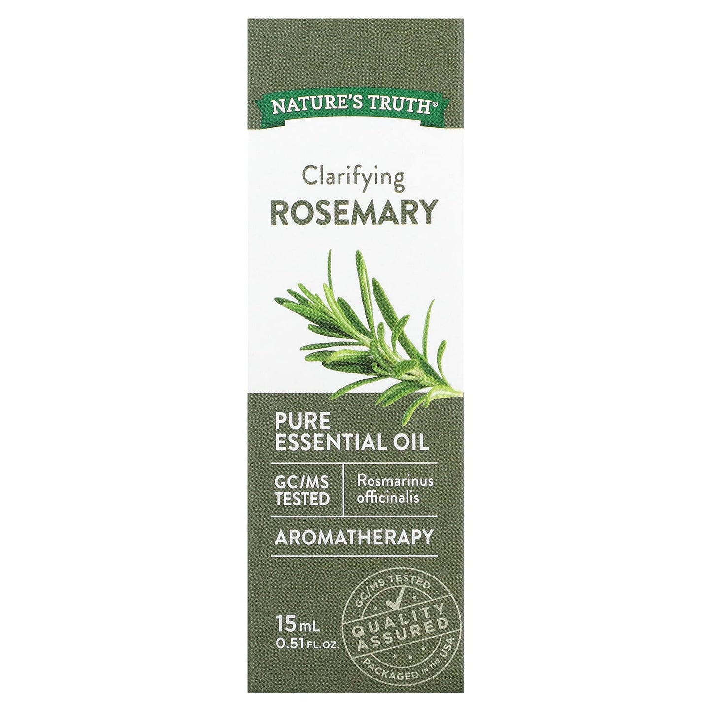 Nature's Truth, Pure Essential Oil, Clarifying Rosemary,  0.51 fl oz (15 ml)