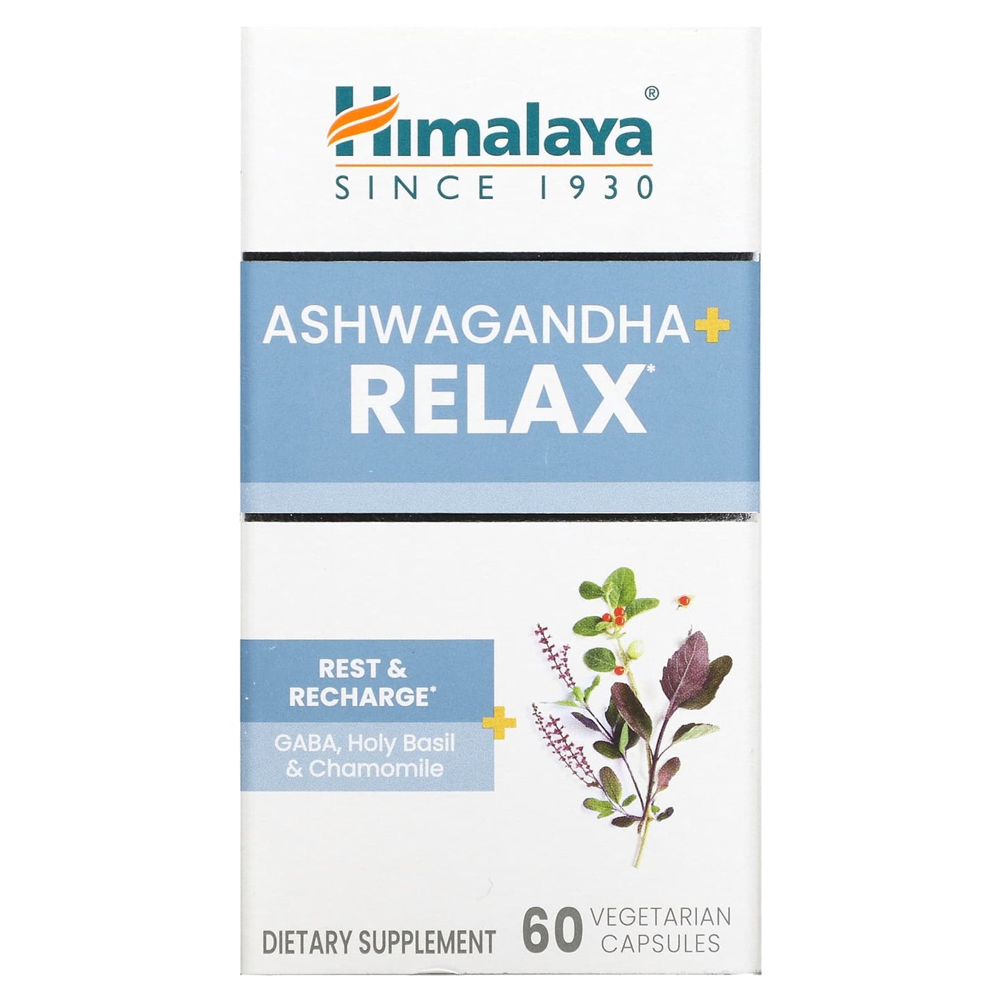 Himalaya-Ashwagandha + Relax-60 Vegetarian Capsules