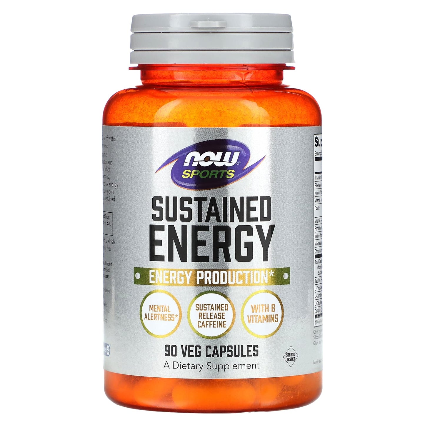 NOW Foods-Sustained Energy-90 Veg Capsules