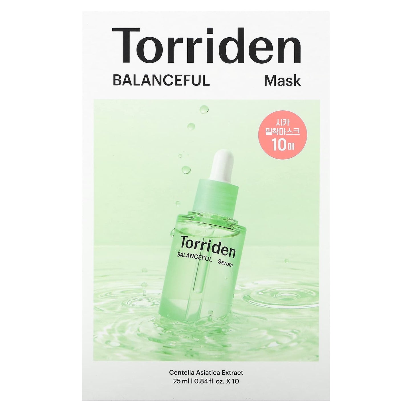 Torriden, Balanceful Cica Beauty Mask, 10 Sheet Mask, 0.84 fl oz (25 ml)