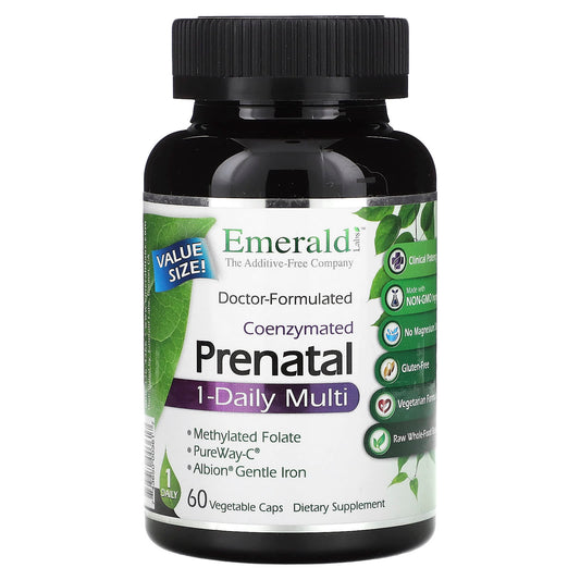 Emerald Laboratories-CoEnzymated Prenatal 1-Daily Multi-60 Vegetable Caps