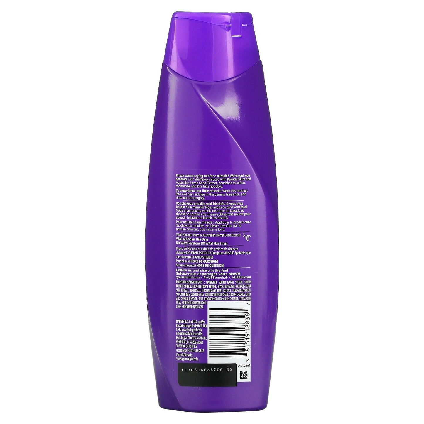 Aussie, Miracle Waves, Shampoo, 12.1 fl oz (360 ml)