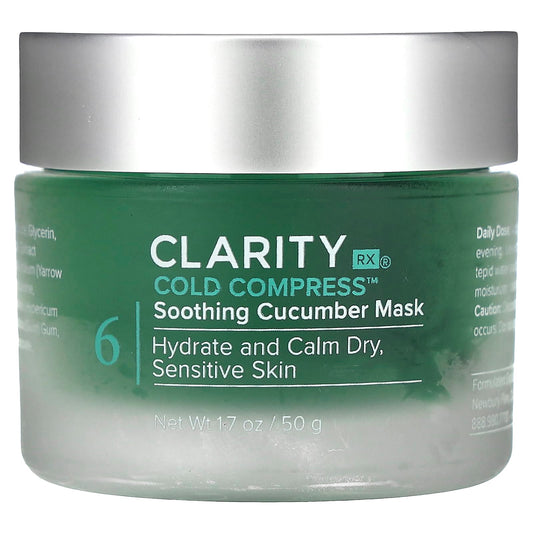 ClarityRx-Cold Compress Soothing Cucumber Mask -1.7 oz (50 g)