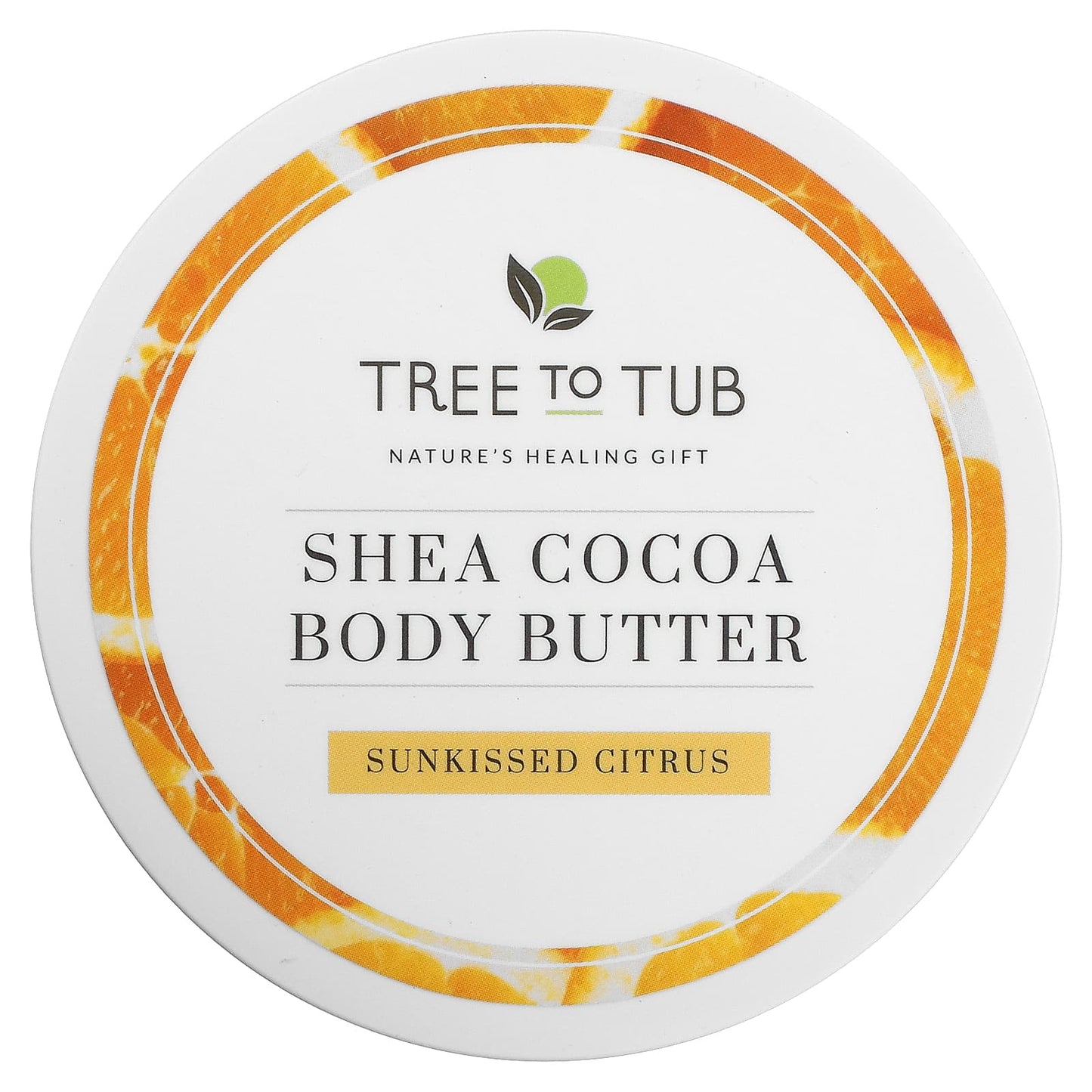 Tree To Tub-Shea Butter Moisturizing Body Butter Cream-Non-Greasy-Hydrating for Dry-Sensitive Skin-Citrus-6.7 fl oz (200 ml)