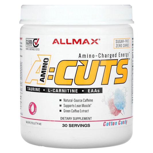 ALLMAX-ACUTS-Amino-Charged Energy-Cotton Candy-7.4 oz (210 g)