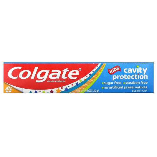 Colgate-Kids-Cavity Protection Fluoride Toothpaste-Bubble Fruit-4.6 oz (130 g)