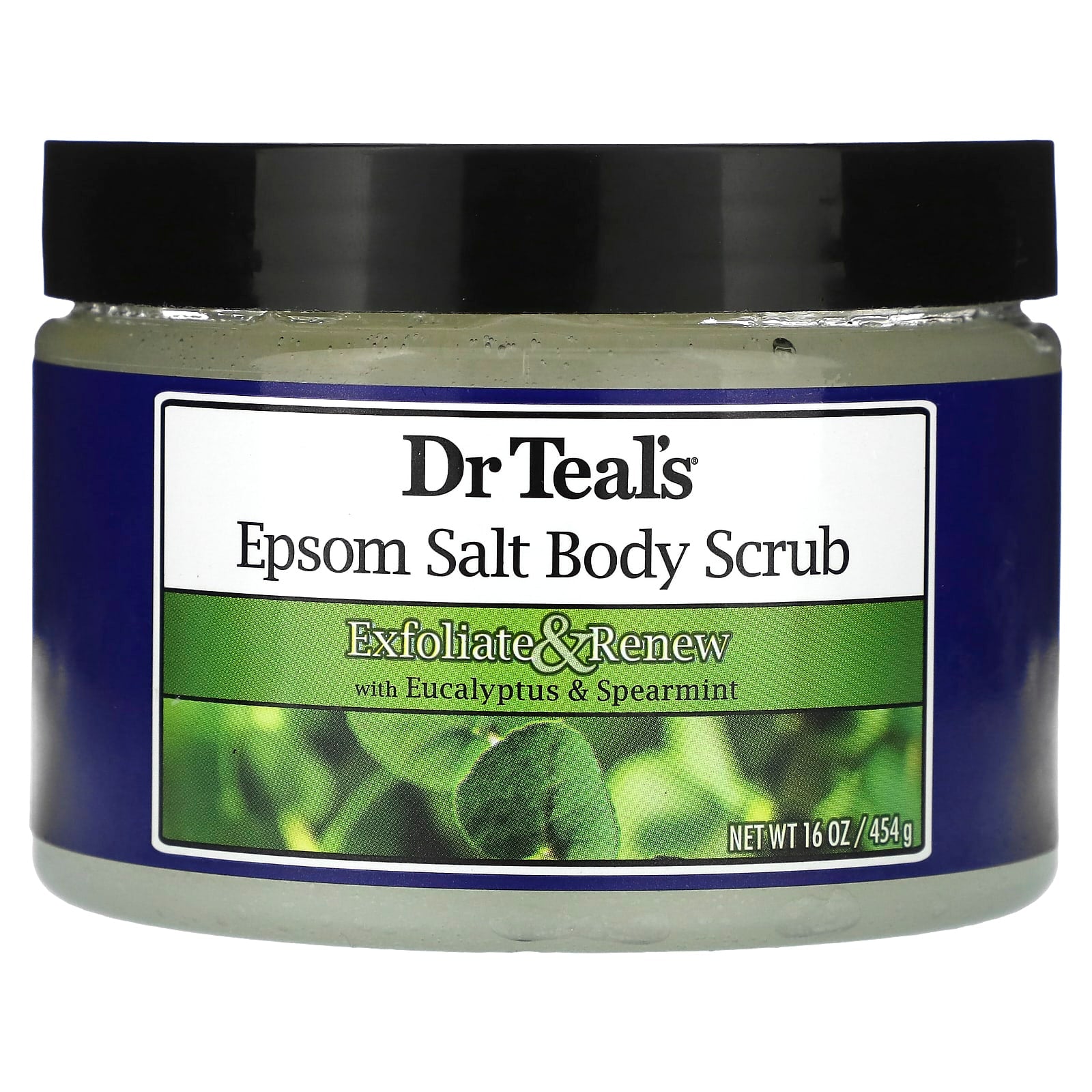 Dr. Teal's-Epsom Salt Body Scrub-Eucalyptus & Spearmint-16 oz (454 g)