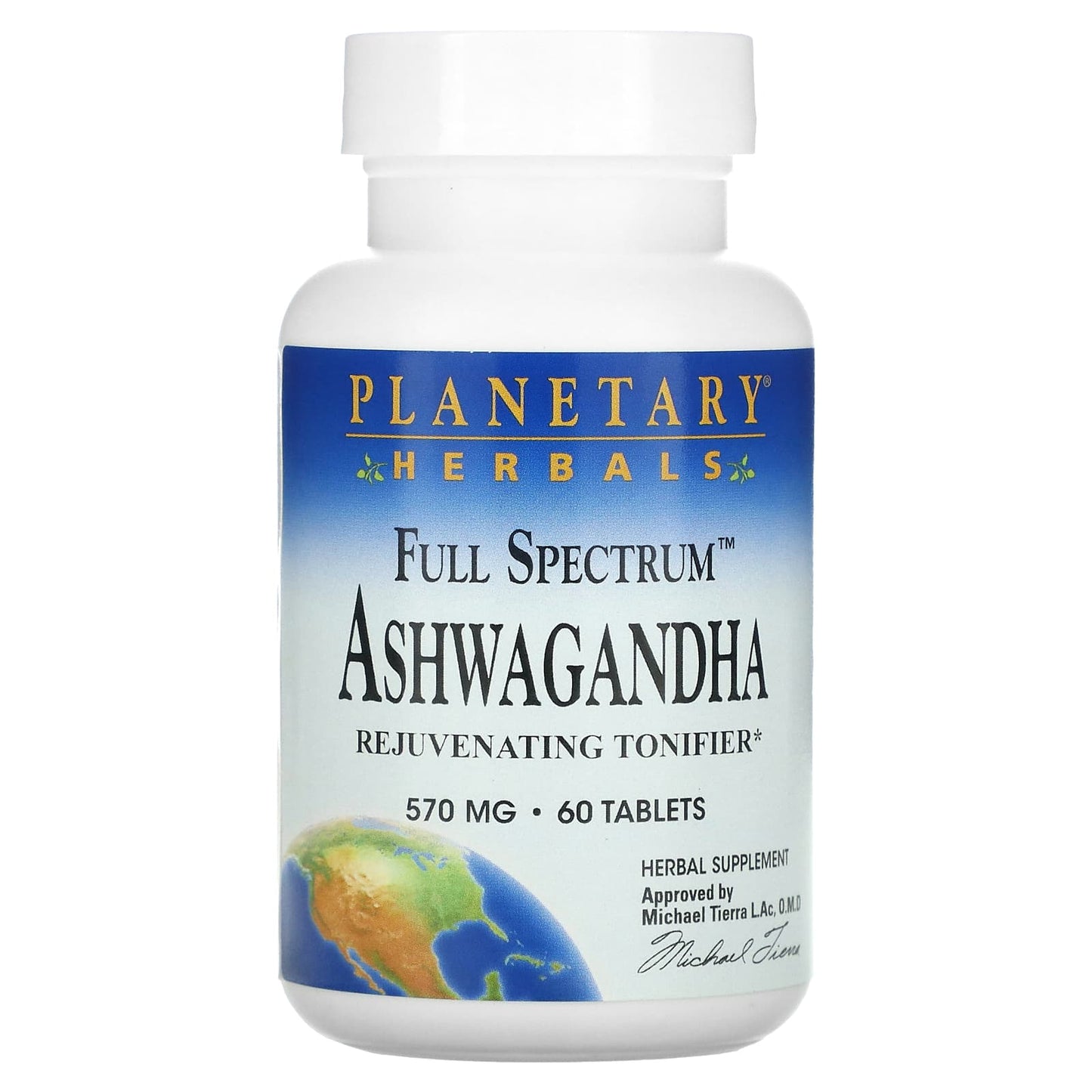 Planetary Herbals-Full Spectrum Ashwagandha-570 mg-60 Tablets