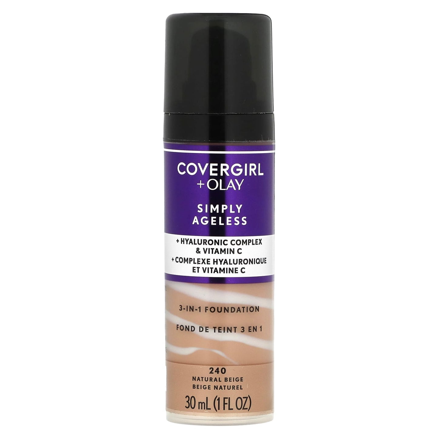 Covergirl-Olay Simply Ageless-3-in-1 Foundation-240 Natural Beige-1 fl oz (30 ml)